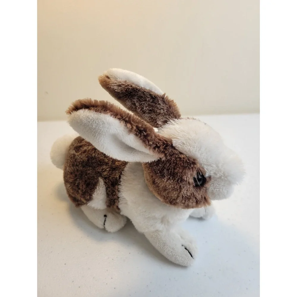 Wishpets Harvey Bunny Rabbit Stuffed Animal Plush Vintage 2004 Brown White 9